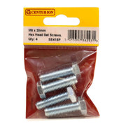 Centurion M8 x 30mm Hex Head Set Screws (Pack of 4) - Pack of 5