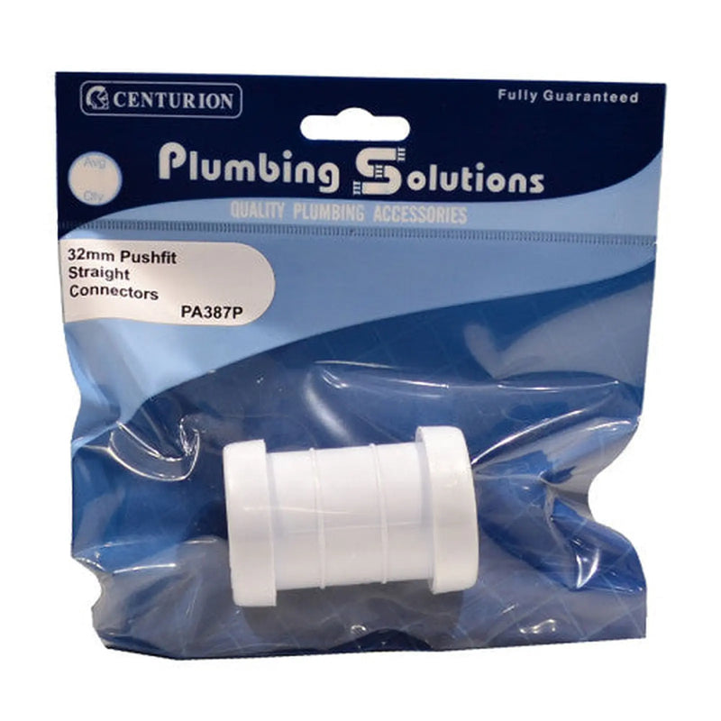 Centurion 32mm Pushfit Straight Connectors - Pack of 5