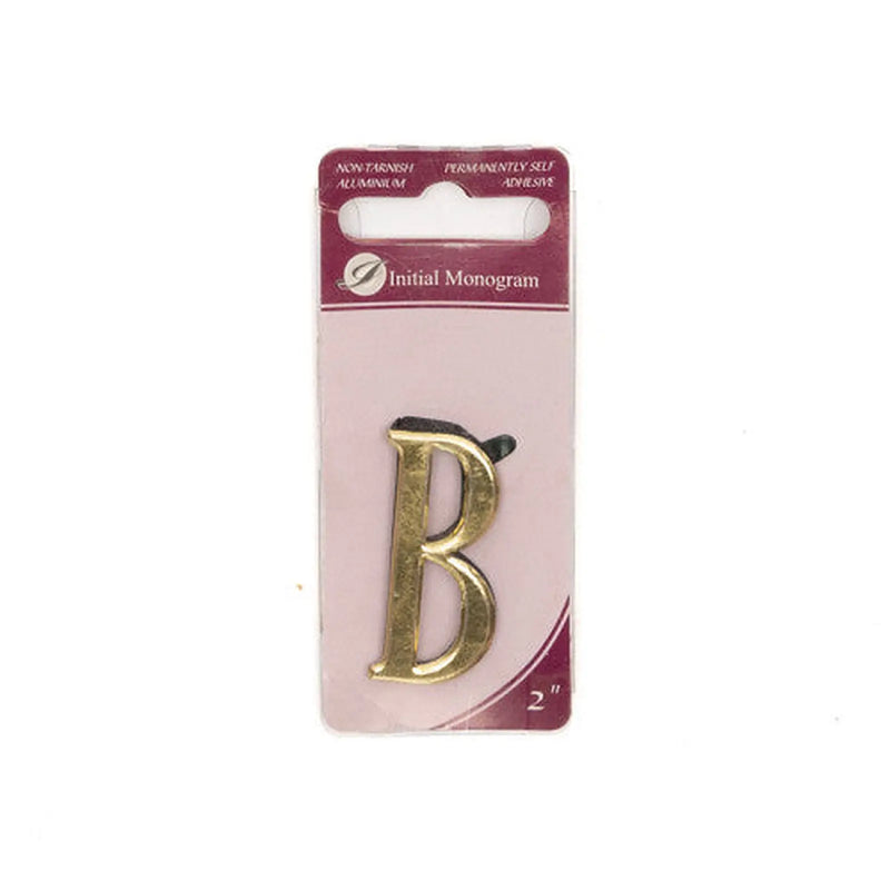Centurion 1 1/2" Gold Effect Letter B - Pack of 5