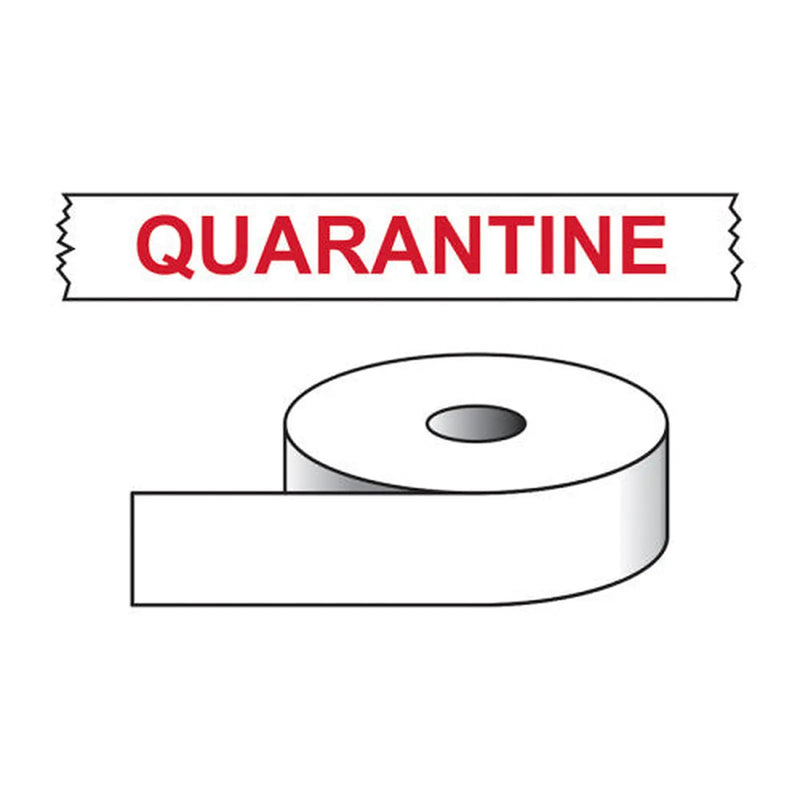 Centurion Quarantine Printed Tape - 50mm x 66m - Min Order 2