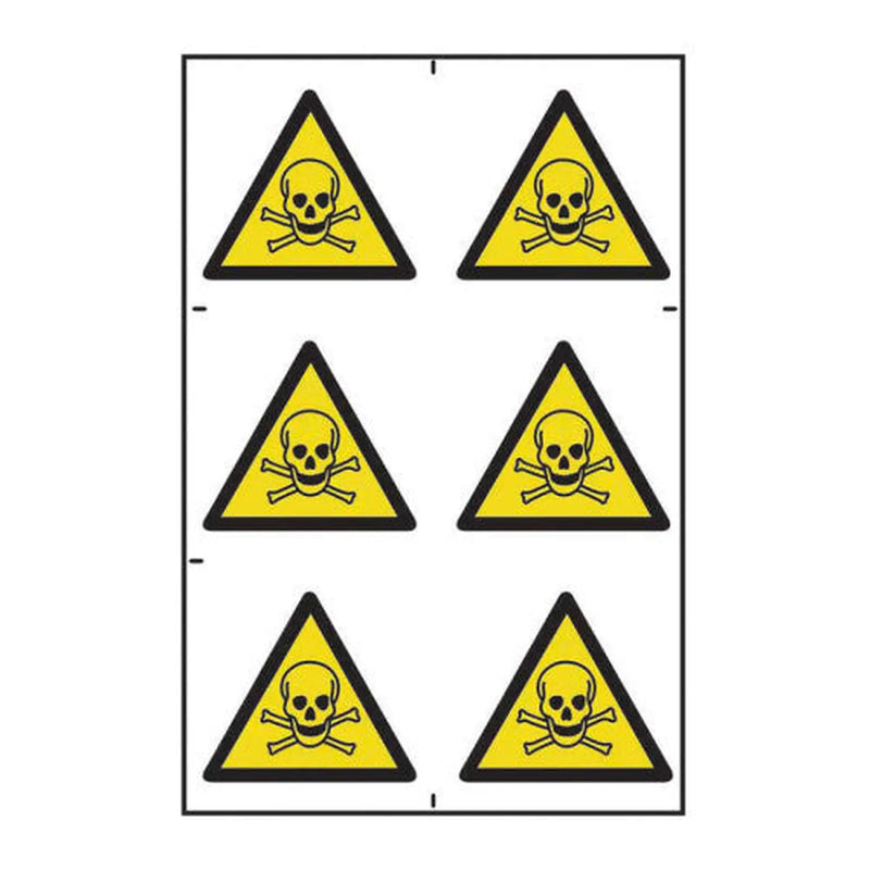 Centurion Danger of Death symbols - Self Adhesive PP (200 x 300mm) - Min Order 2
