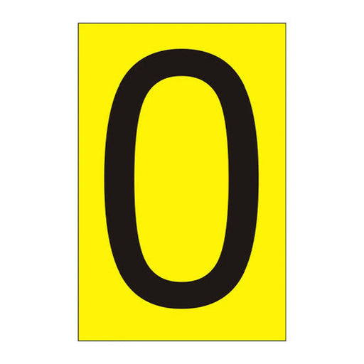 Centurion Character 'O' - Yellow Vinyl - 75mm - Pack of 10 - Min Order 2
