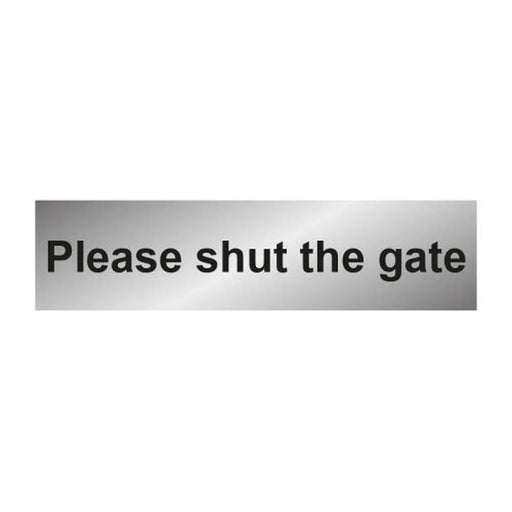 Centurion Shut gate 1.2mm Recyclable PP - SILVER (200 x 50mm) - Min Order 4
