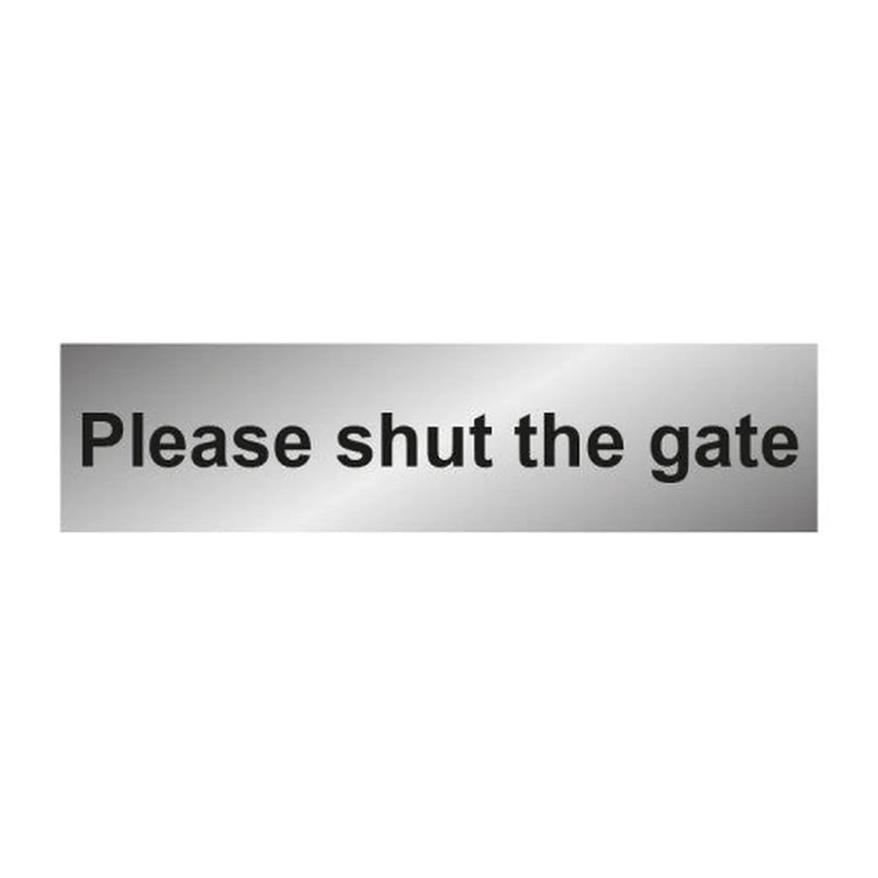 Centurion Shut gate 1.2mm Recyclable PP - SILVER (200 x 50mm) - Min Order 4