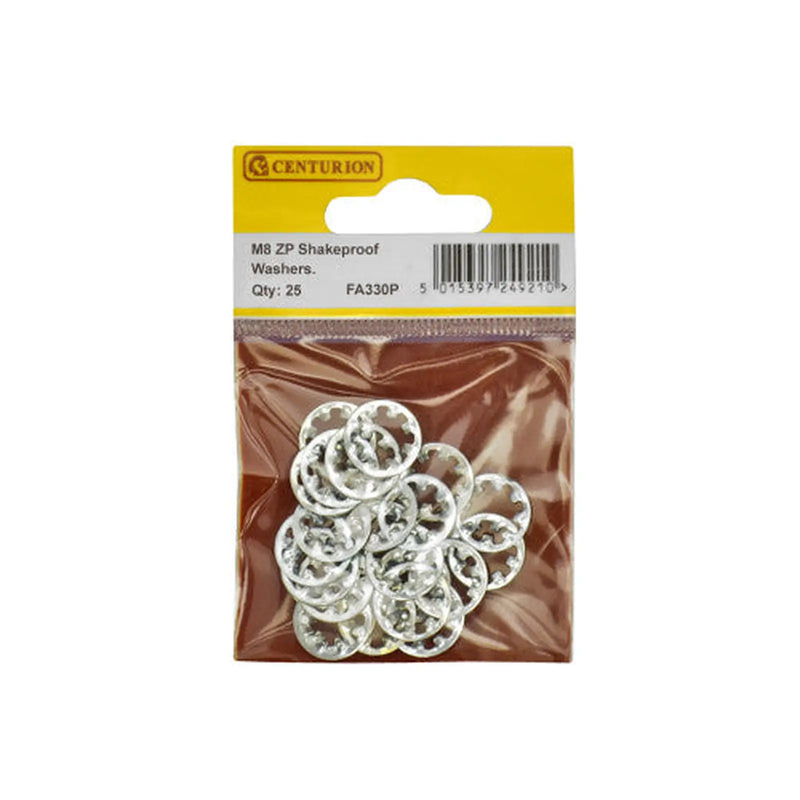 Centurion M8 ZP Shakeproof Washer (Pack of 25) - Pack of 5