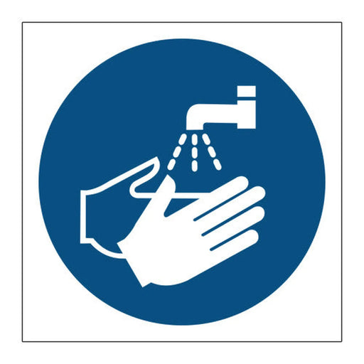 Centurion Wash hands symbol - SAV (100 x 100mm) - Min Order 4