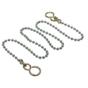 Centurion 12" Basin Chain With Hooks - Chrome - Pack of 5