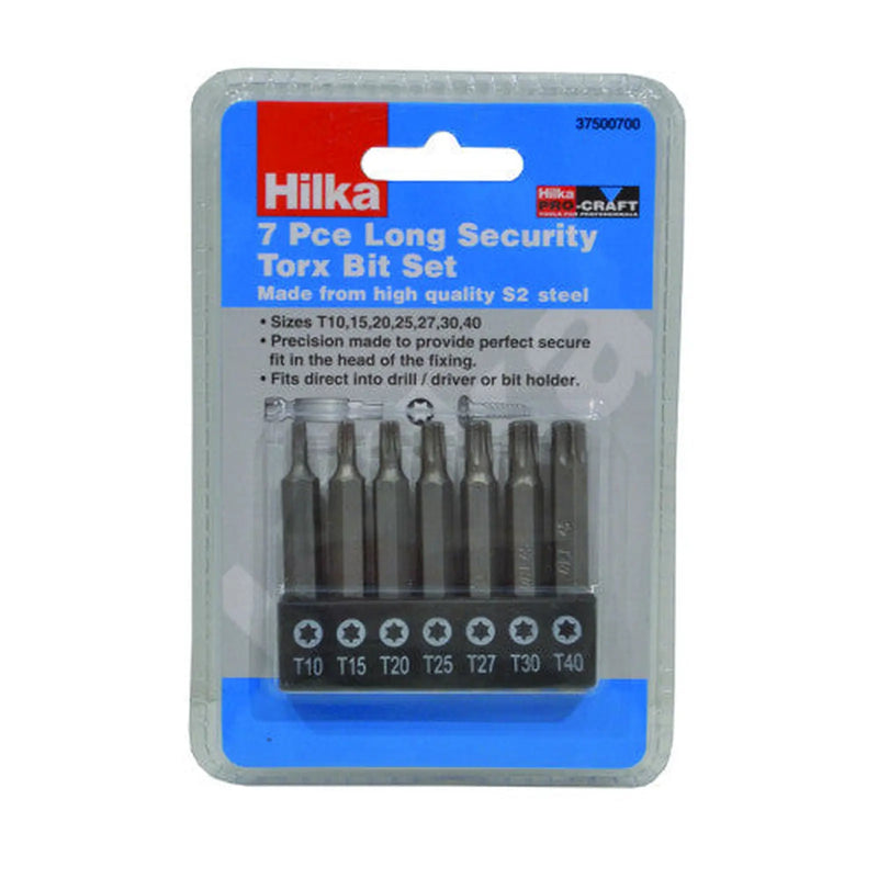 Centurion Hilka Long Security Torx Bit Set, 7pc - Pack of 12