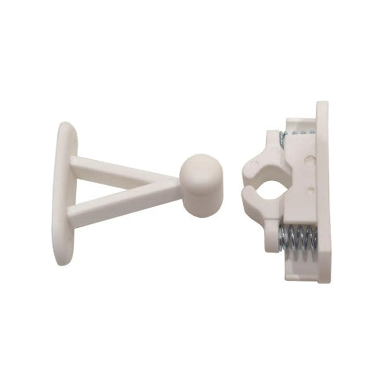 Centurion White Plastic Door Catch - Pack of 5