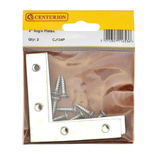 Centurion 100mm ZP Angle Plate (Pack of 2) - Pack of 5