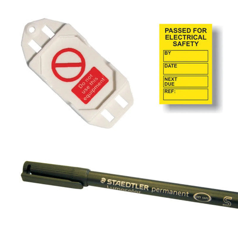 Centurion 'PAT Testing' Mini Tag Insert Kit, Yellow