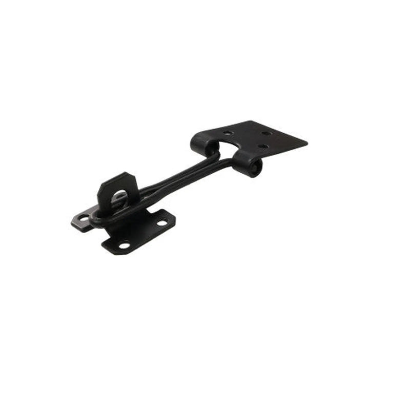 Centurion Wire Hasp and Staples, Black, 100mm - Pack of 20