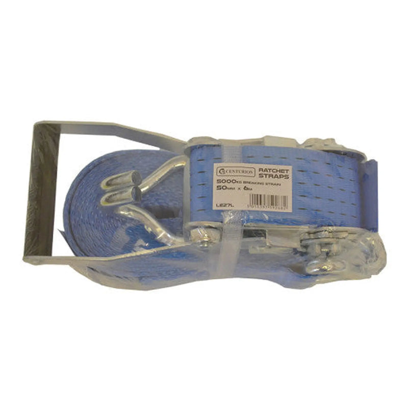 Centurion Ratchet Strap - 5000kg Breaking Strength - 6m Length - 50mm Width - Pack of 6
