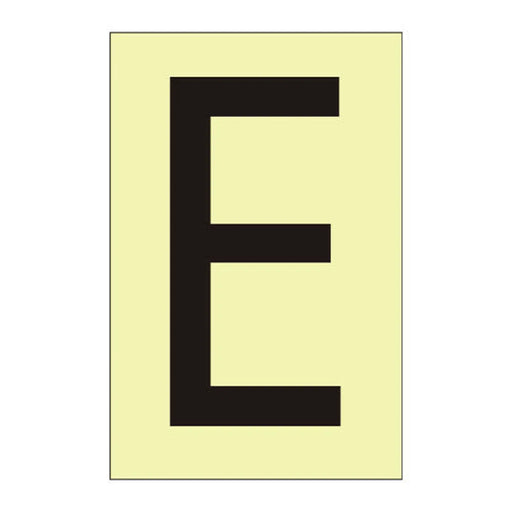 Centurion Character 'E' - Photoluminescent Vinyl - 75mm - Min Order 6
