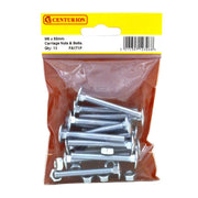 Centurion M6 x 50mm ZP Small Carriage Bolts & Nuts (Pack of 13) - Pack of 5