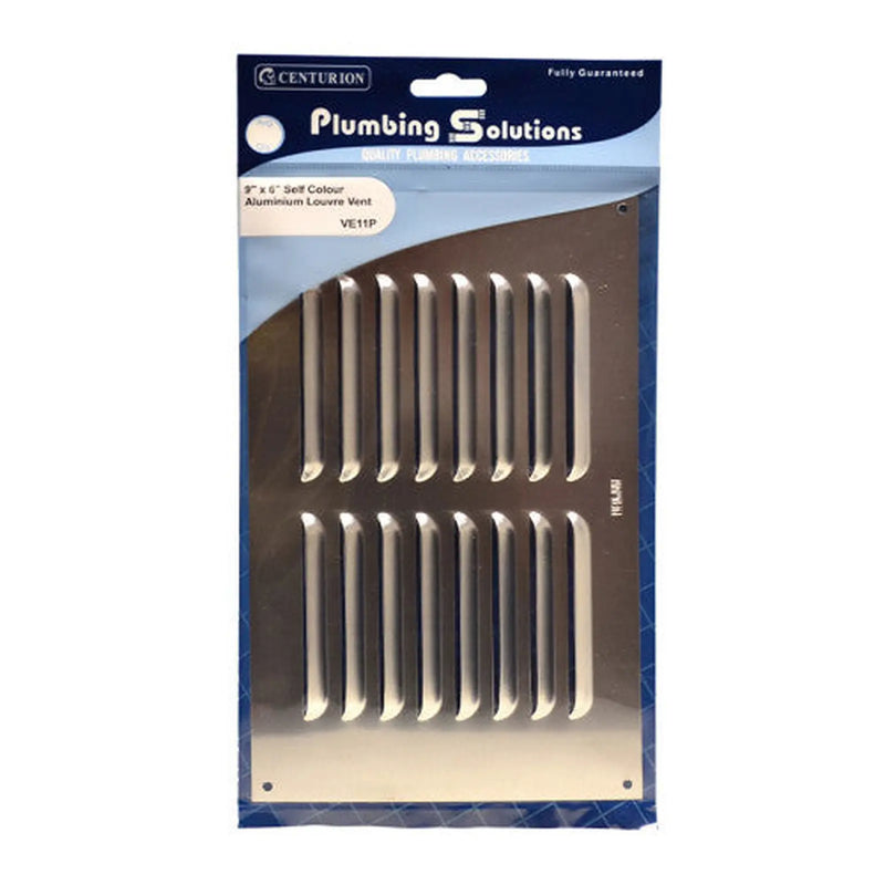 Centurion Louvre Vent - Self Colour Aluminum - 229 x 152mm - Pack of 5