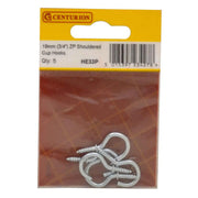 Centurion 19mm ZP Shouldered Cup Hooks (Pack of 5)