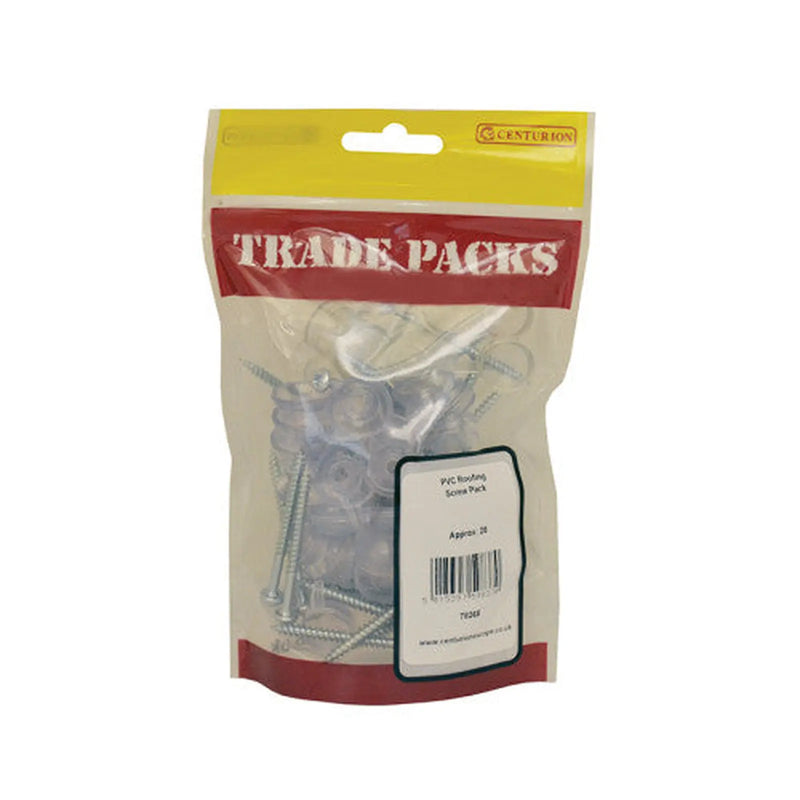 Centurion Roofing Screw Pack - White Cap - Pack of 20