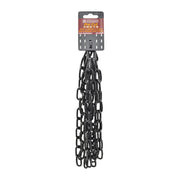 Centurion Steel Welded Straight Link Pre Cut Chain, Black, 5mm x 28mm x 2.5m - Pack of 5
