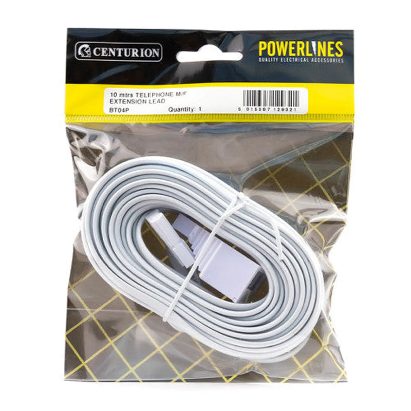 Centurion Telephone Extension Lead, 10m - Pack of 5