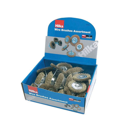 Centurion 24 Assorted Rotary Wire Brush Display Box