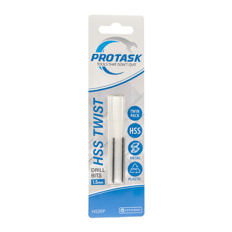 Centurion ProTask High Speed Twist Drill Bit (1.5mm) - Pack of 5