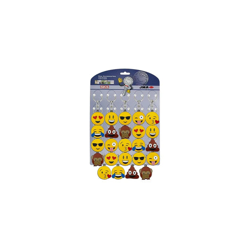 Emoji Key Rings - Card of 24 (CA250)
