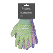 Centurion Mulch 'Garden Party' Gardening Gloves Size Medium - 3 Pairs - Pink, - Pack of 6