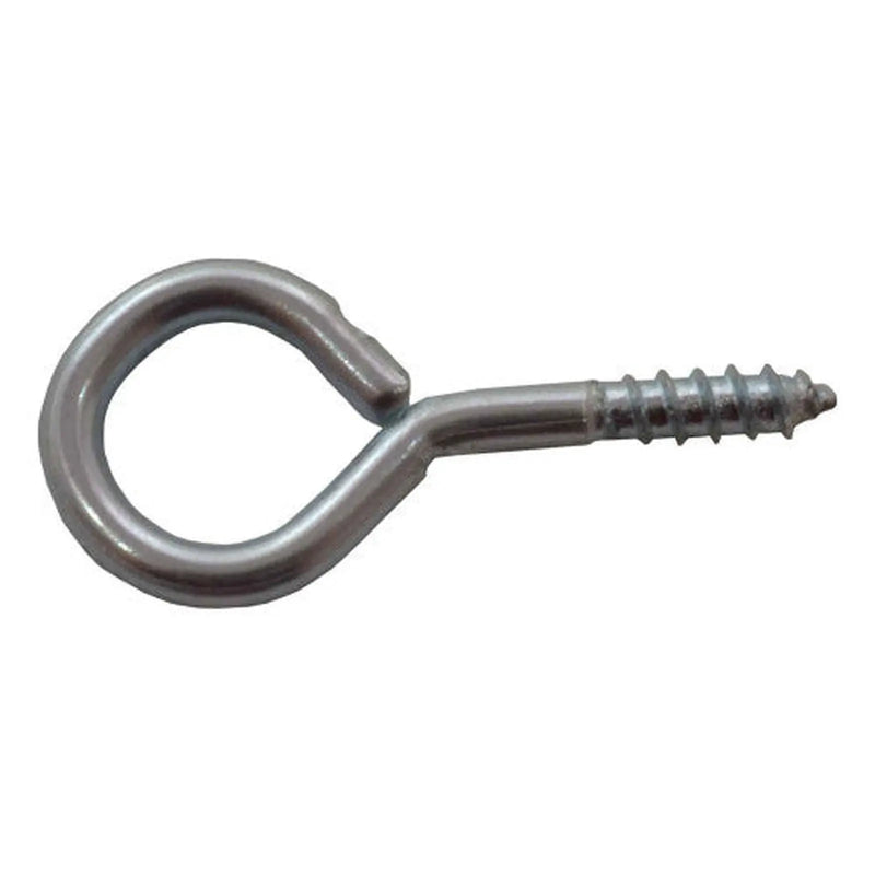 Centurion Steel Screw Eyes - Zinc Plated - 25mm x 2mm - Pack of 100