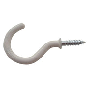 Centurion 38mm White PVC Shouldered Cup Hook - Pack of 100