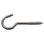 Centurion Steel Screw Hooks - Zinc Plated - 80mm x 12mm - Pack of 100
