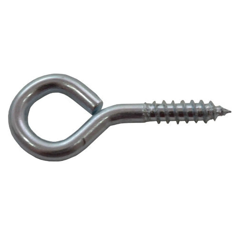 Centurion Steel Screw Eyes - Zinc Plated - 40mm x 3.6mm - Pack of 100