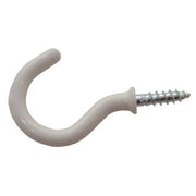 Centurion 32mm White PVC Shouldered Cup Hooks - Pack of 100