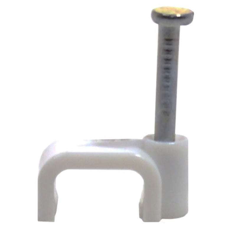 Centurion White T+E Cable Clips 1.00/1.5mm - Pack of 100
