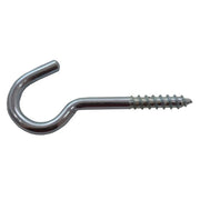 Centurion Steel Screw Hooks - Zinc Plated - 55mm x 8mm - Pack of 100