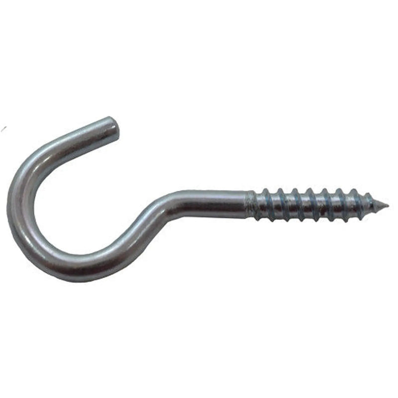 Centurion Screw Hooks - Zinc Plated - 60mm x 10mm - Pack of 100