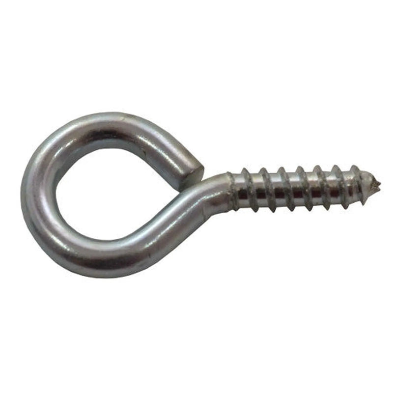 Centurion Steel Screw Eyes - Zinc Plated - 35mm x 3.6mm - Pack of 100