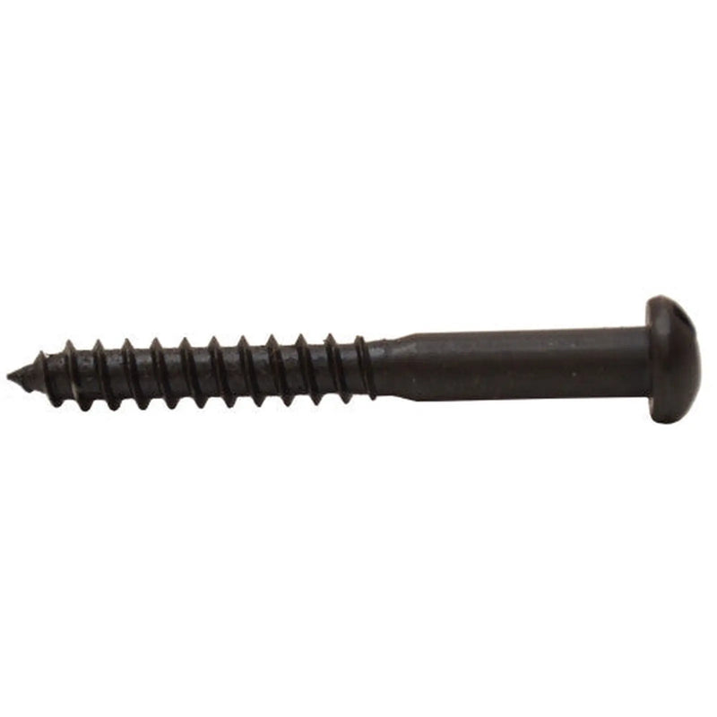 Centurion 1 1/2" x 8 Pozi Round Head Woodscrew - Black Japanned - (200)