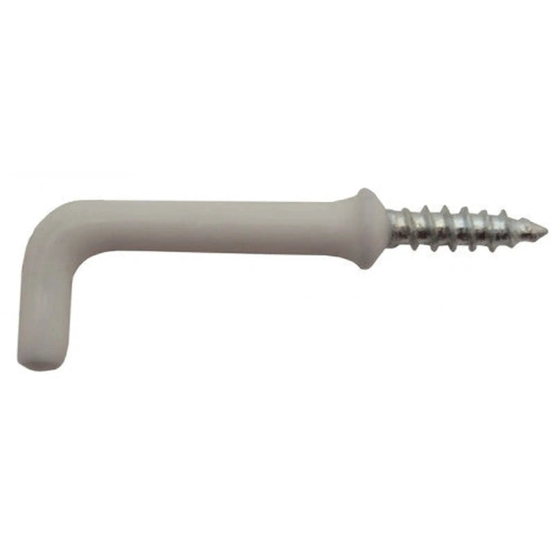 Centurion 32mm White PVC Shouldered Dresser Hooks - Pack of 100