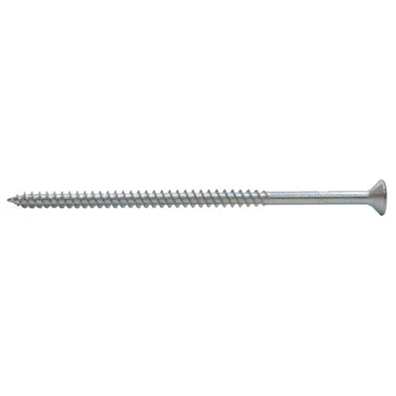 Centurion 4" x 10 ZP Cross Recessed Hardened Twin Thread Woodscrews with Countersunk Head  (100)