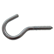 Centurion Steel Screw Hooks - Zinc Plated - 100mm x 18mm - Pack of 50