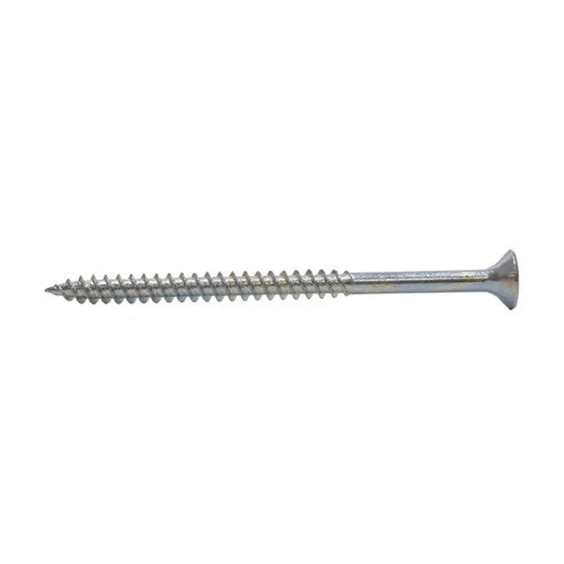 Centurion 3" x 10 ZP Cross Recessed Hardened Twin Thread Woodscrews with Countersunk Head  (100)