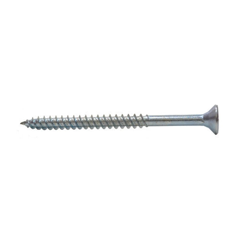 Centurion 3" x 12 ZP Cross Recessed Hardened Twin Thread Woodscrews with Countersunk Head  (100)