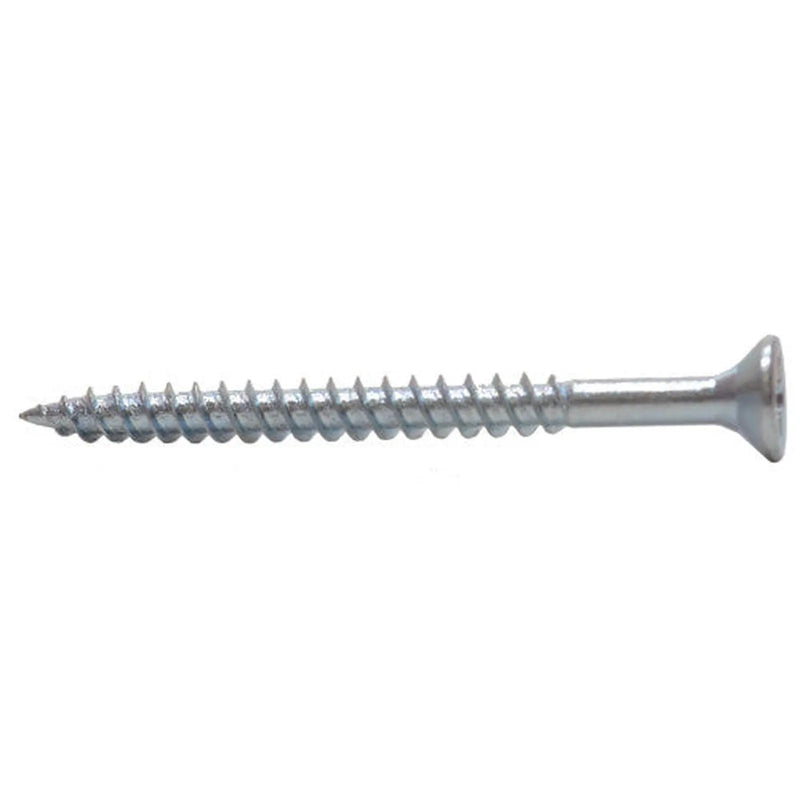 Centurion 3" x 8 ZP Cross Recessed Hardened Twin Thread Woodscrews with Countersunk Head  (100)