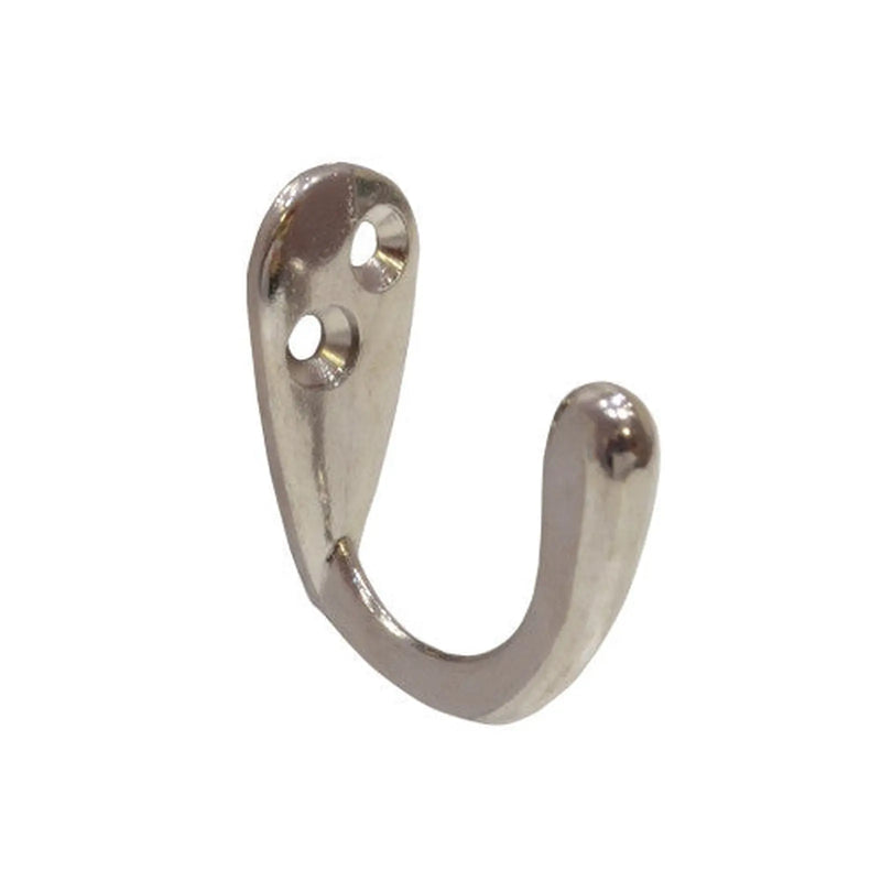 Centurion 50mm Die Cast Single Wardrobe Hook - Chrome Plated - Pack of 20