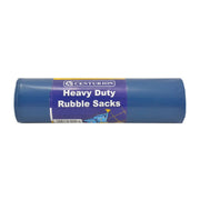 Centurion Heavy Duty Rubble Sacks, Blue, 30kg Capacity - Pack of 5