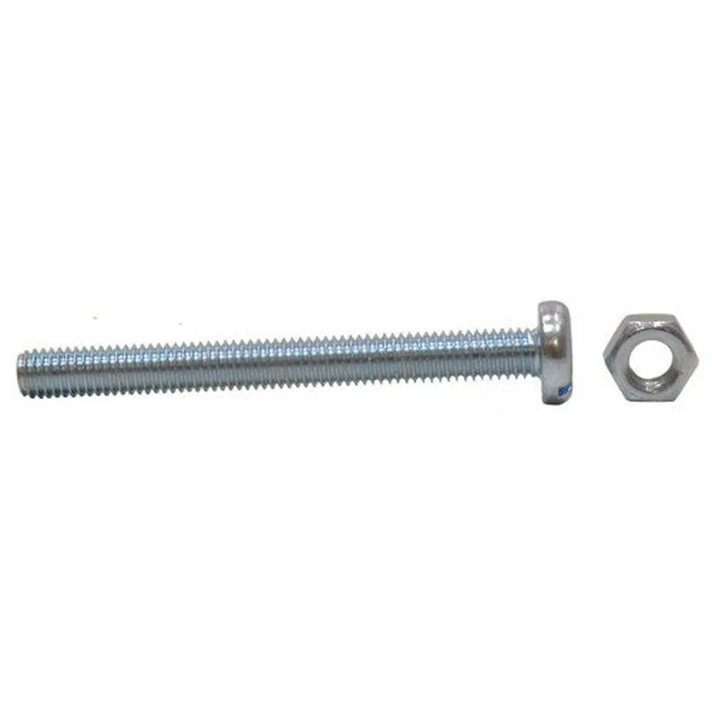 Centurion M5 x 50mm Machine Screws & Nuts - Zinc Plated - (100)