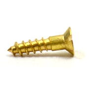 Centurion 3/8" x 2 Slotted Brass Woodscrew - Countersunk Head - (200)