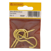 Centurion 32mm EB Shouldered Cup Hooks (Pack of 5)