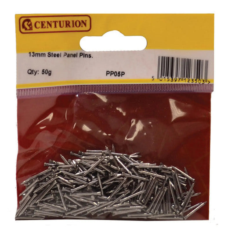 Centurion 13mm Steel Panel Pins - Pack of 5